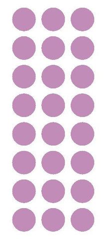 1" Lilac Round Vinyl Color Code Inventory Label Dot Stickers - Winter Park Products