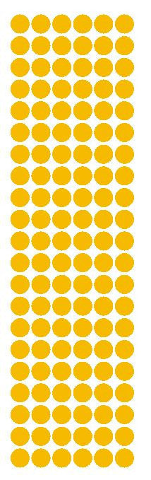 3/8" Golden Yellow Round Vinyl Color Code Inventory Label Dot Stickers - Winter Park Products