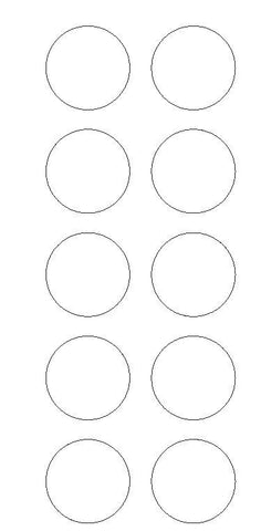 1-1/2" WHITE Round Color Code Inventory Label Dot Stickers - Winter Park Products