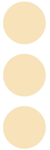 3" Ivory Round Color Code Inventory Label Dots Stickers - Winter Park Products