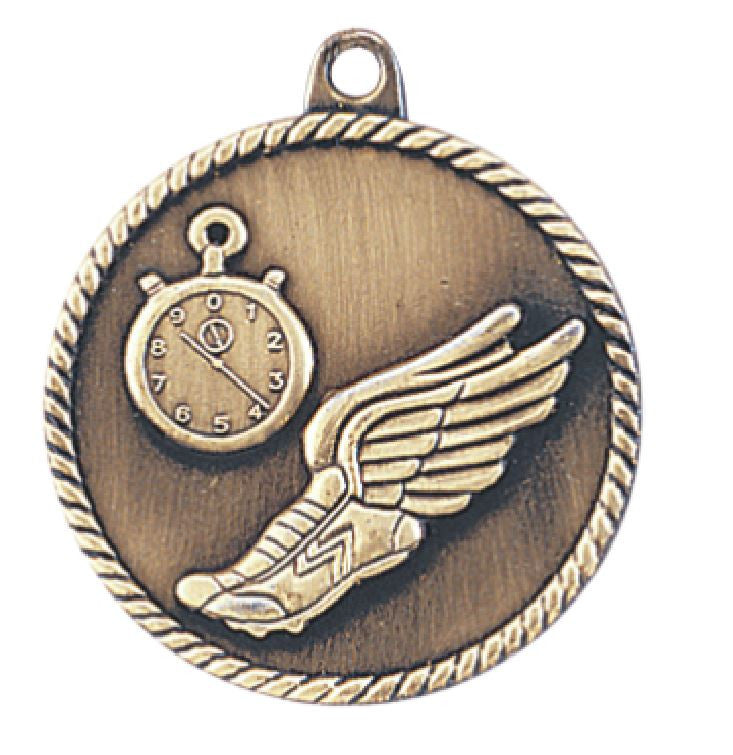 Track Medal Award Trophy With Free Lanyard HR760 - Winter Park Products