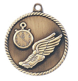 Track Medal Award Trophy With Free Lanyard HR760 - Winter Park Products