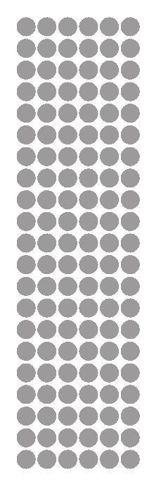 3/8" Silver Round Vinyl Color Code Inventory Label Dot Stickers - Winter Park Products