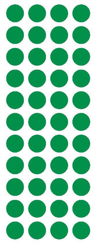 3/4" Green Round Color Code Inventory Label Dot Stickers - Winter Park Products