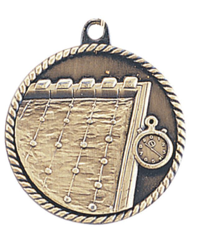 Swimming Medal Award Trophy With Free Lanyard HR750 - Winter Park Products