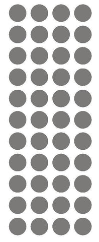 3/4" Dark Grey Gray Round Color Code Inventory Label Dot Stickers - Winter Park Products