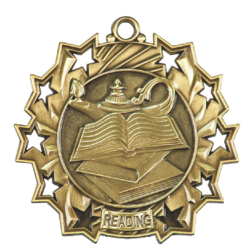 Reading Medals Award Trophy W/Free Lanyard FREE SHIPPING TS513 - Winter Park Products