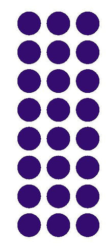 1" Purple Round Vinyl Color Code Inventory Label Dot Stickers - Winter Park Products
