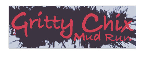 Gritty Chix Mud Run Bumper Sticker or Helmet Sticker D633 - Winter Park Products