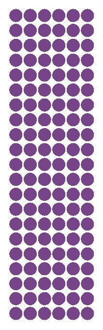 3/8" Lavender Round Vinyl Color Code Inventory Label Dot Stickers - Winter Park Products
