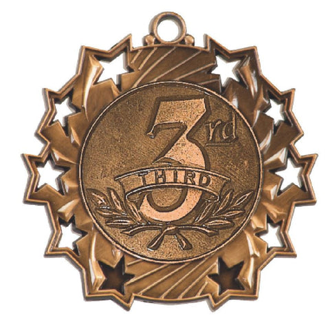 3rd Place Third Place Medals Award Trophy W/Free Lanyard FREE SHIPPING TS422 - Winter Park Products