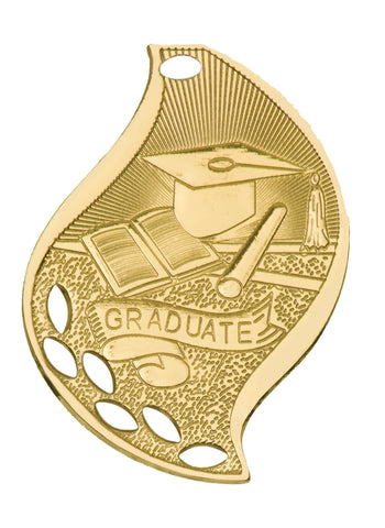 Graduate Medal Award Trophy With Free Lanyard FM206 - Winter Park Products