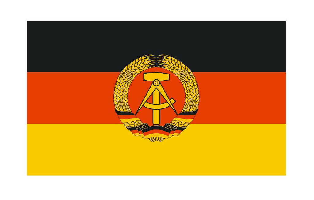 East German Germany Vinyl Flag Sticker MADE IN THE USA F626 - Winter Park Products