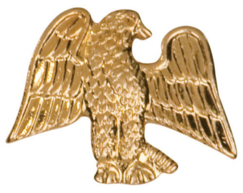 Gold Finish Metal American Eagle Pin TIE TACK School Varsity Insignia Chenille - Winter Park Products