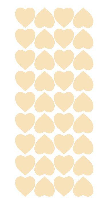 Ivory 1" Heart Stickers BRIDAL SHOWER Wedding Envelope Seals School arts Crafts - Winter Park Products