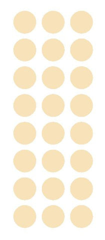 1" Ivory Round Vinyl Color Code Inventory Label Dot Stickers - Winter Park Products