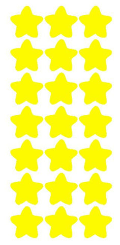 1-1/4" Lt Yellow Star Stickers Wedding Envelope Seals School Arts & Crafts - Winter Park Products