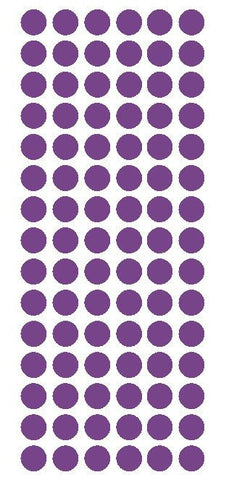 1/2" LAVENDER Round Vinyl Color Coded Inventory Label Dots Stickers - Winter Park Products
