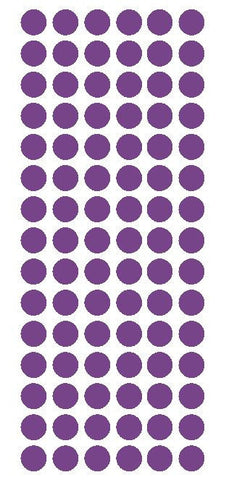 1/2" LAVENDER Round Vinyl Color Coded Inventory Label Dots Stickers - Winter Park Products