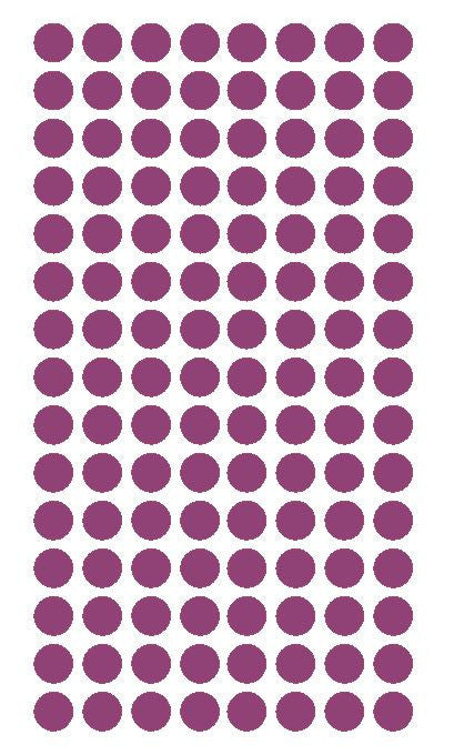 1/4" PLUM Round Color Coding Inventory Label Dots Stickers - Winter Park Products