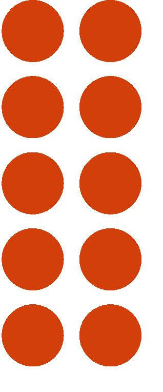 1-1/2" Red Round Color Coded Inventory Label Dots Stickers - Winter Park Products