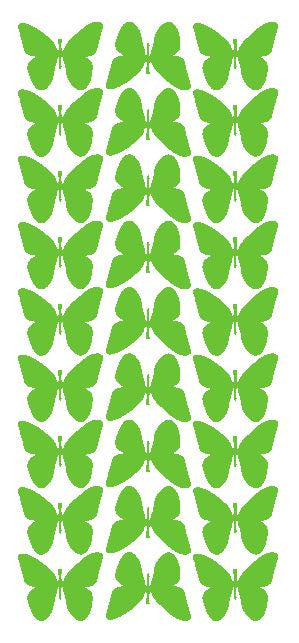 Lime Green 1" Butterfly Stickers BRIDAL SHOWER Wedding Envelope Seals School arts & Crafts - Winter Park Products