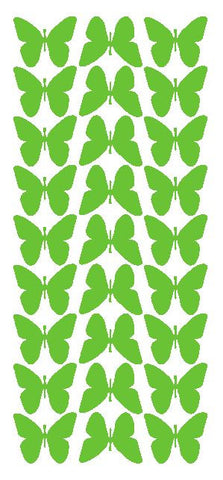Lime Green 1" Butterfly Stickers BRIDAL SHOWER Wedding Envelope Seals School arts & Crafts - Winter Park Products