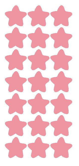 1-1/4" Pink Star Stickers Wedding Envelope Seals School Arts & Crafts - Winter Park Products
