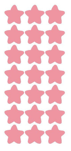 1-1/4" Pink Star Stickers Wedding Envelope Seals School Arts & Crafts - Winter Park Products