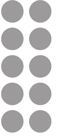 1-1/2" Silver Round Color Coded Inventory Label Dots Stickers - Winter Park Products