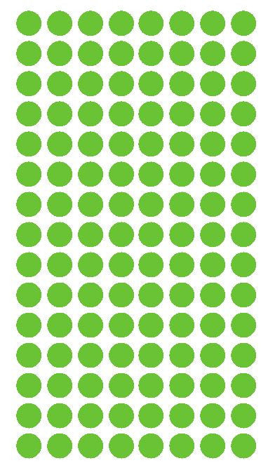 1/4" LIME GREEN Round Color Coding Inventory Label Dots Stickers - Winter Park Products