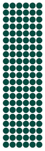 3/8" Dark Green Round Vinyl Color Code Inventory Label Dot Stickers - Winter Park Products