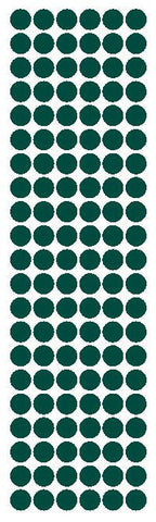 3/8" Dark Green Round Vinyl Color Code Inventory Label Dot Stickers - Winter Park Products