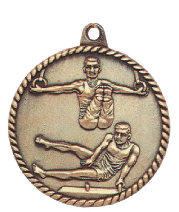 Male Gymnastics Medal Award Trophy With Free Lanyard HR795 - Winter Park Products