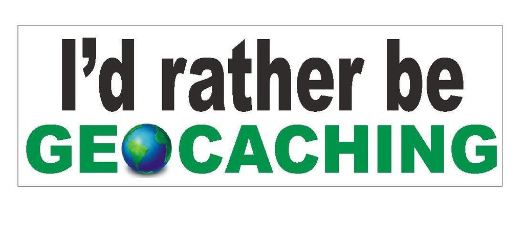 Geocaching Logo Treasure Hunt Swag Bumper Stickers or Helmet Sticker USA #D273 - Winter Park Products