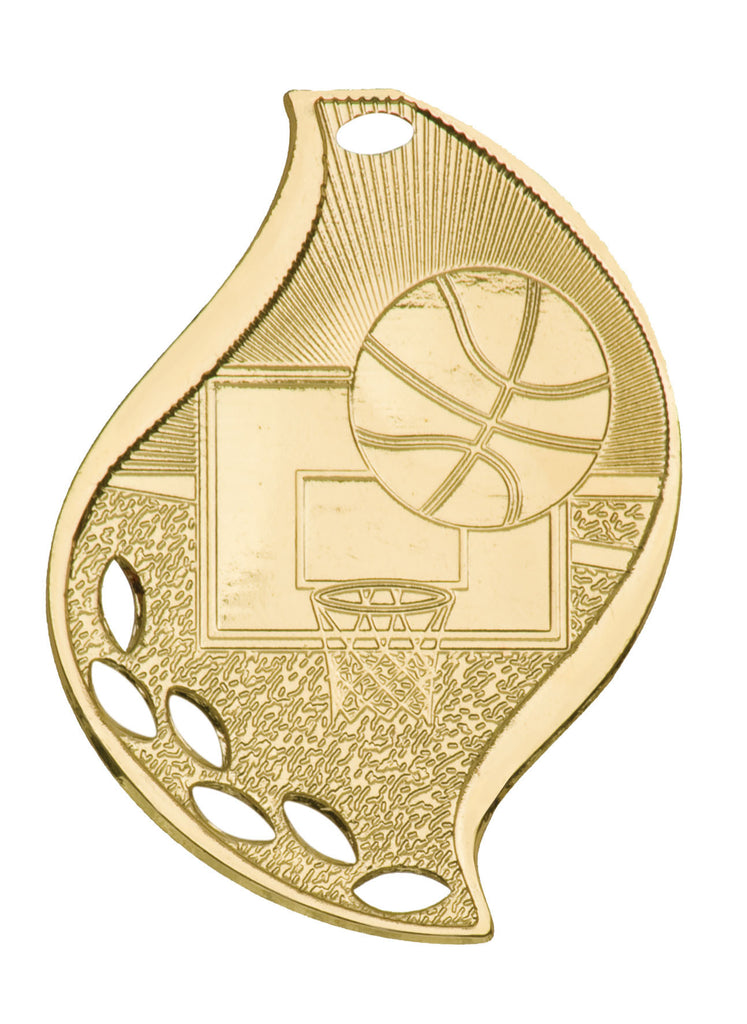 Basketball Medal Award Trophy With Free Lanyard FM102 - Winter Park Products