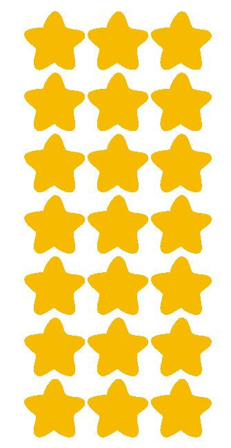 1-1/4" Golden Yellow Star Stickers Wedding Envelope Seals School Arts & Crafts - Winter Park Products
