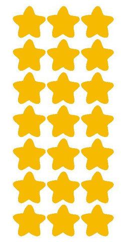 1-1/4" Golden Yellow Star Stickers Wedding Envelope Seals School Arts & Crafts - Winter Park Products