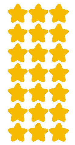 1-1/4" Golden Yellow Star Stickers Wedding Envelope Seals School Arts & Crafts - Winter Park Products