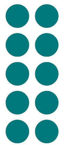 2" Turquoise Round Color Coded Inventory Label Dots Stickers - Winter Park Products