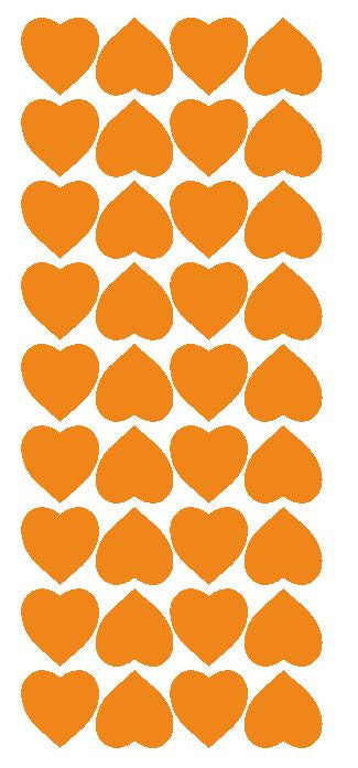 Light Orange 1" Heart Stickers BRIDAL SHOWER Wedding Envelope Seals School arts & Crafts - Winter Park Products