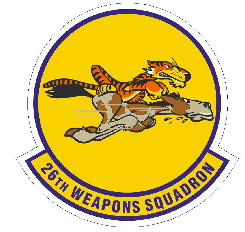 26th Weapons Squadron Sticker R453 - Winter Park Products
