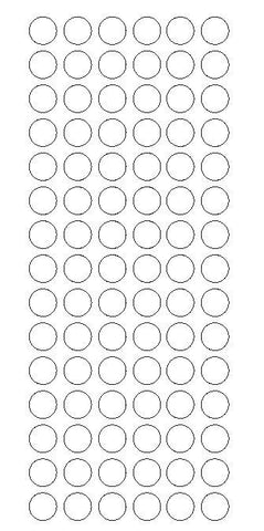 1/2" WHITE Round Vinyl Color Coded Inventory Label Dots Stickers - Winter Park Products