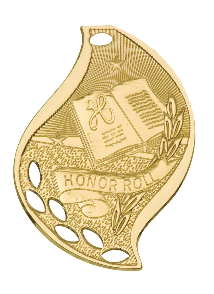 Honor Roll Medal Award Trophy With Free Lanyard FM207 - Winter Park Products