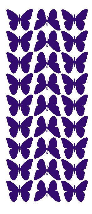Purple 1" Butterfly Stickers BRIDAL SHOWER Wedding Envelope Seals School arts & Crafts - Winter Park Products