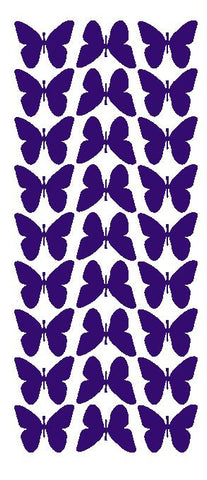 Purple 1" Butterfly Stickers BRIDAL SHOWER Wedding Envelope Seals School arts & Crafts - Winter Park Products