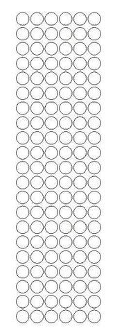 3/8" White Round Vinyl Color Code Inventory Label Dot Stickers - Winter Park Products