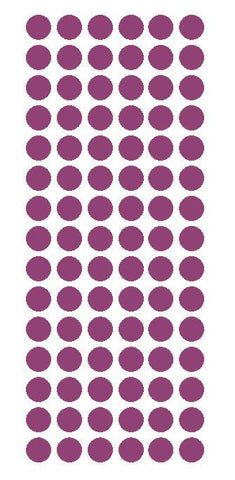 1/2" PLUM Round Vinyl Color Coded Inventory Label Dots Stickers - Winter Park Products