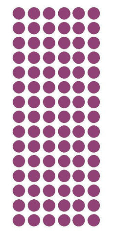 1/2" PLUM Round Vinyl Color Coded Inventory Label Dots Stickers - Winter Park Products