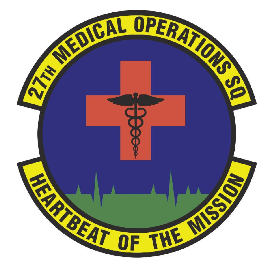 27th Medical Operations Squadron Sticker R455 - Winter Park Products